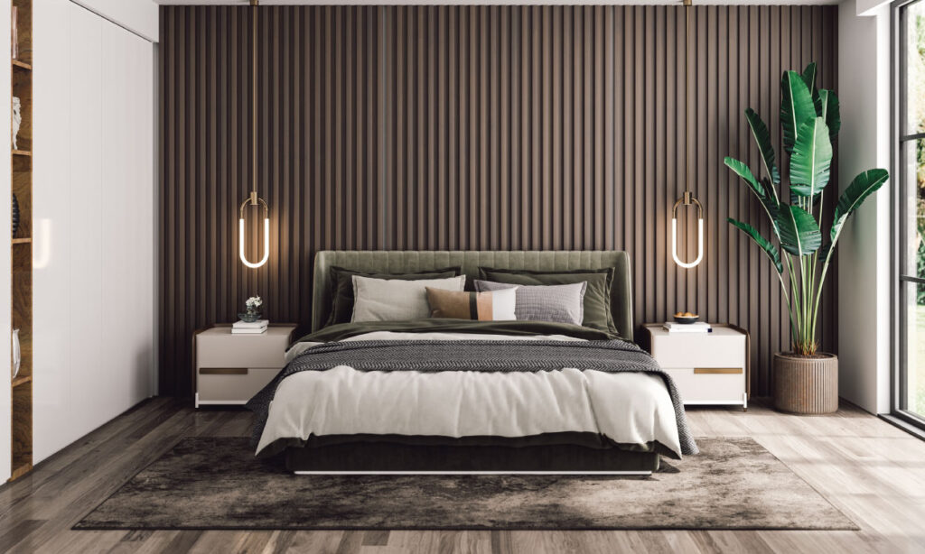 Bedroom wall panelling London